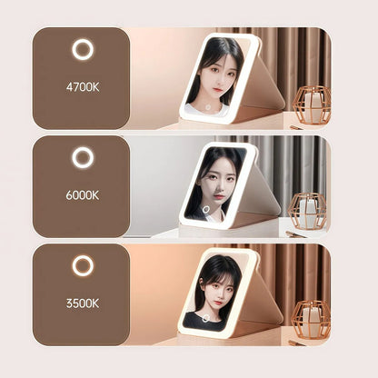 Estuche Maquillaje Portatil Espejo LED